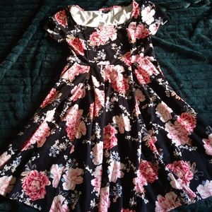 Torrid floral skater dress